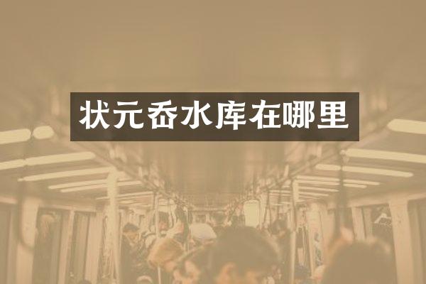状元岙水库在哪里