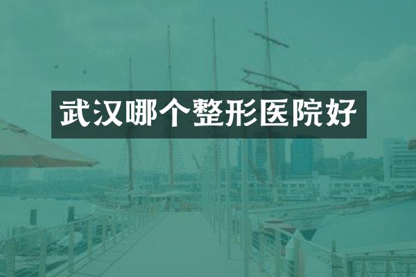 武汉哪个整形医院好