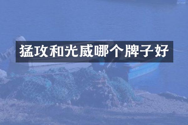 猛攻和光威哪个牌子好