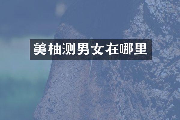美柚测男女在哪里