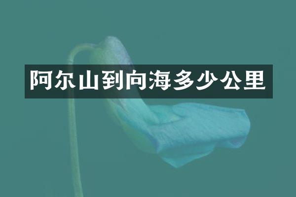 阿尔山到向海多少公里