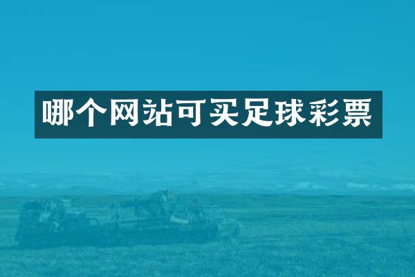 哪个网站可买足球彩票