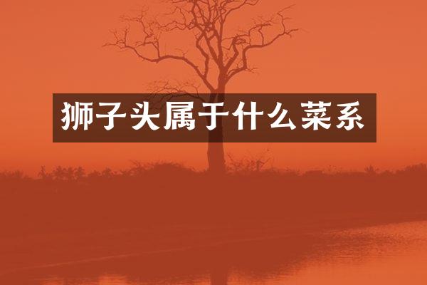 狮子头属于什么菜系