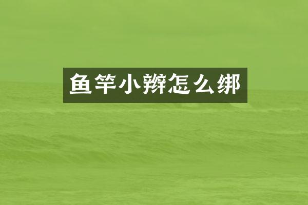 鱼竿小辫怎么绑