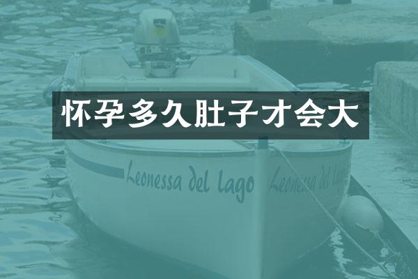 怀孕多久肚子才会大