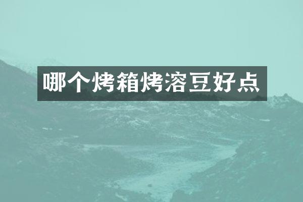 哪个烤箱烤溶豆好点