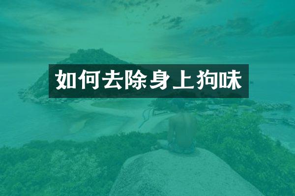 如何去除身上狗味