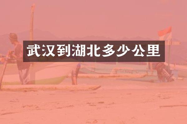武汉到湖北多少公里