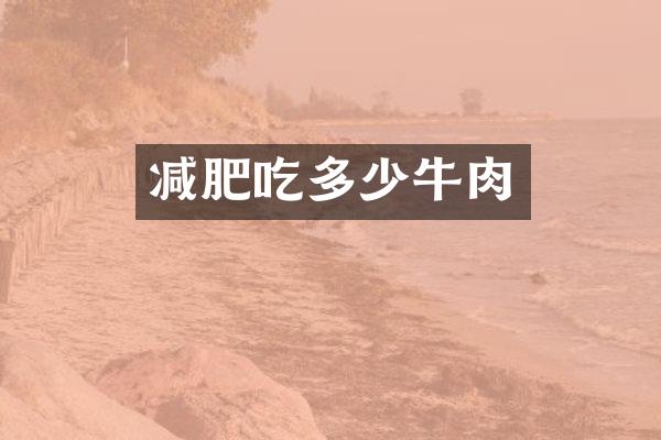 减肥吃多少牛肉