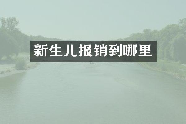 新生儿报销到哪里