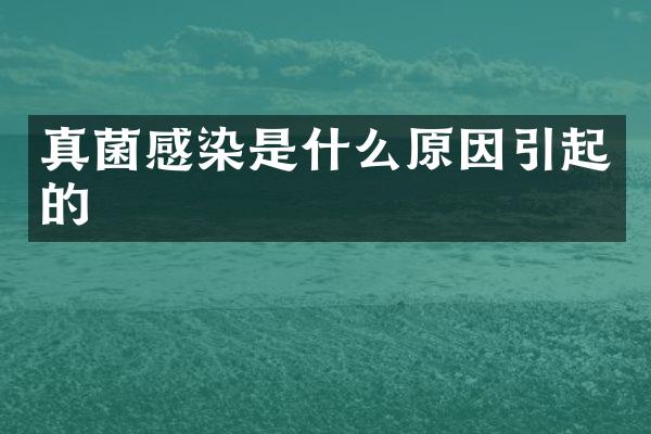 真菌感染是什么原因引起的