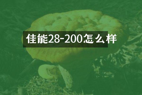 佳能28-200怎么样