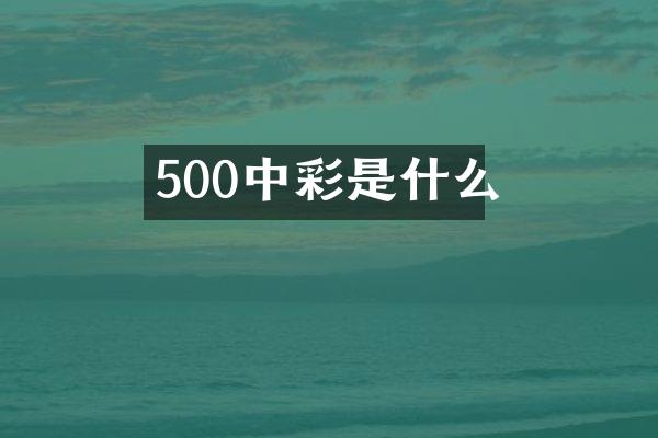 500是什么