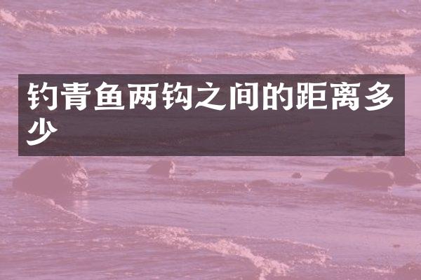 钓青鱼两钩之间的距离多少
