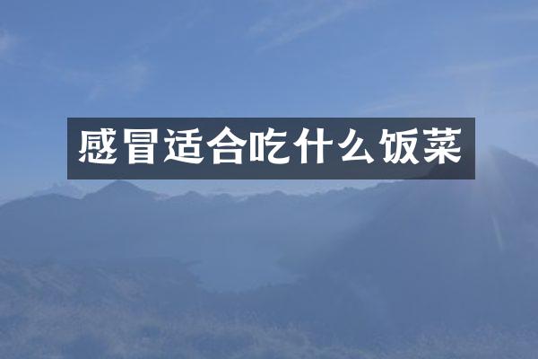 感冒适合吃什么饭菜
