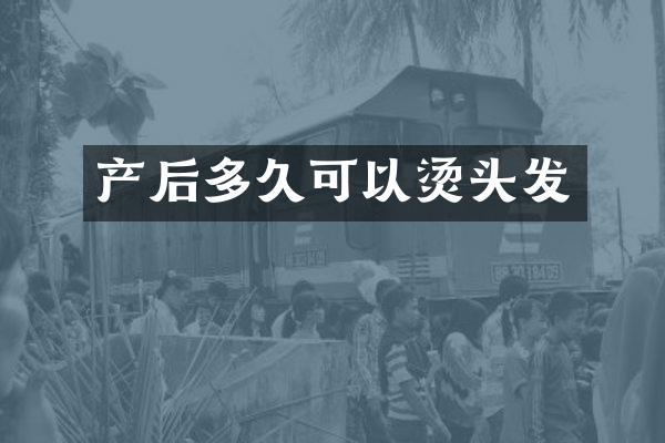 产后多久可以烫头发