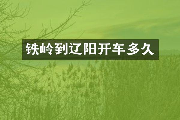 铁岭到辽阳开车多久