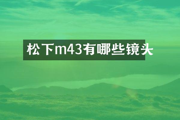 松下m43有哪些镜头