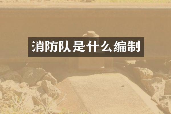 消防队是什么编制