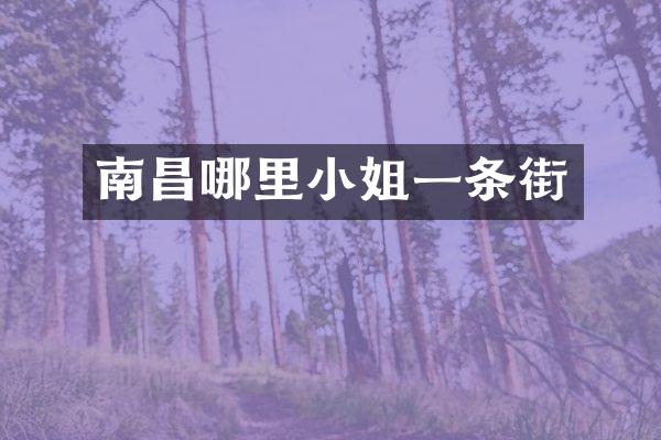 南昌哪里一条街
