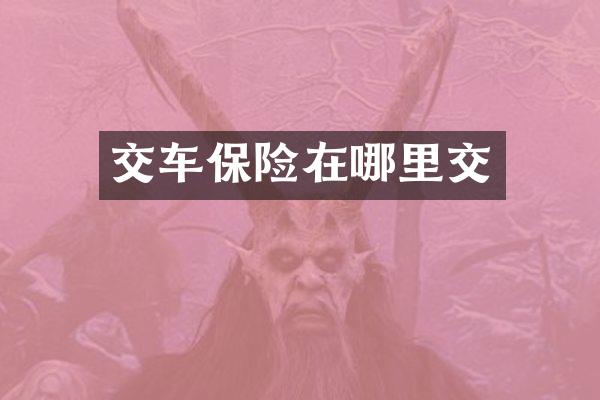 交车保险在哪里交