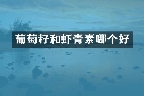 葡萄籽和虾青素哪个好
