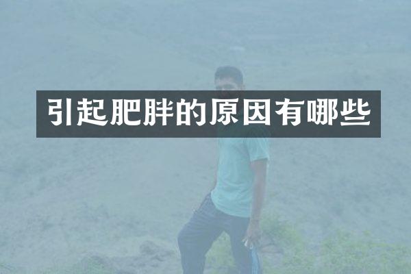 引起肥胖的原因有哪些