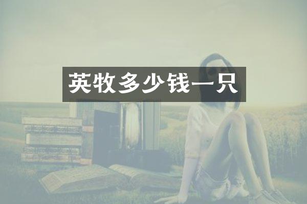 英牧多少钱一只