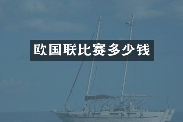欧国联比赛多少钱