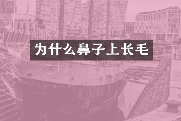 为什么鼻子上长毛