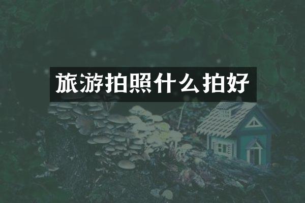 旅游拍照什么拍好