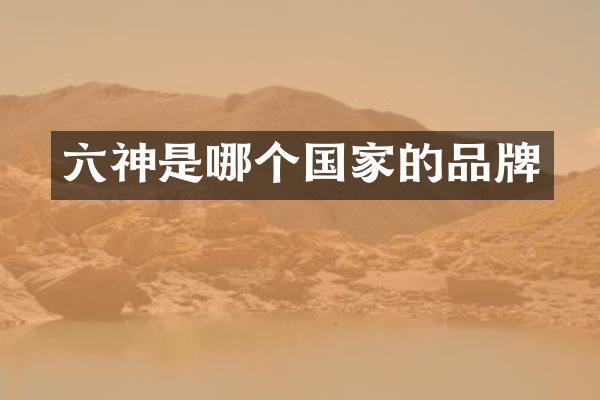 六神是哪个国家的品牌