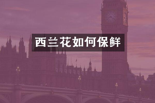 西兰花如何保鲜