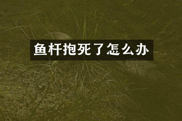 鱼杆抱死了怎么办