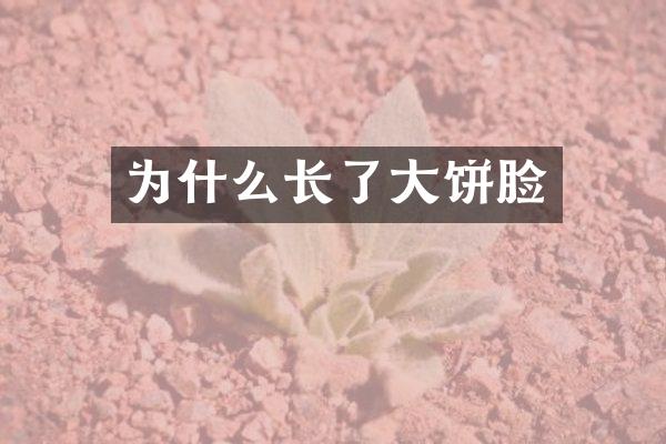 为什么长了大饼脸