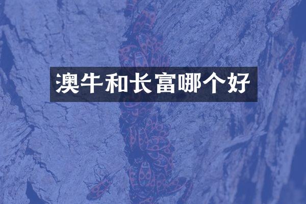 澳牛和长富哪个好