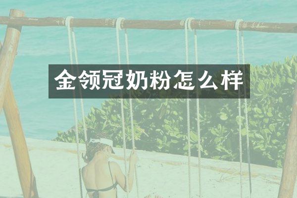 金领冠奶粉怎么样