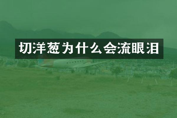 切洋葱为什么会流眼泪