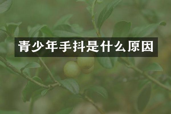 青少年手抖是什么原因