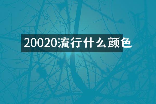 20020流行什么颜色