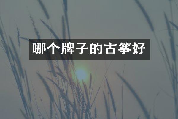 哪个牌子的古筝好