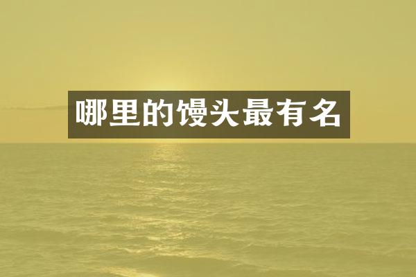 哪里的馒头最有名