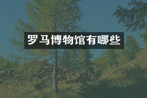 罗马博物馆有哪些