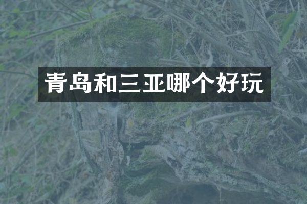 青岛和三亚哪个好玩