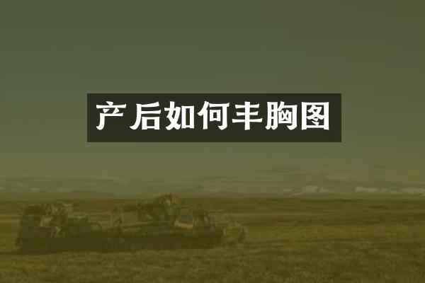 产后如何丰胸图