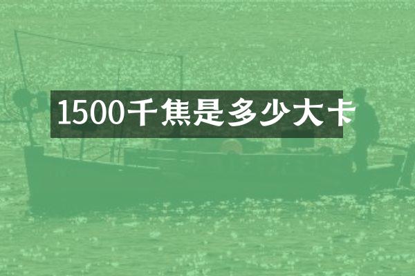 1500千焦是多少大卡