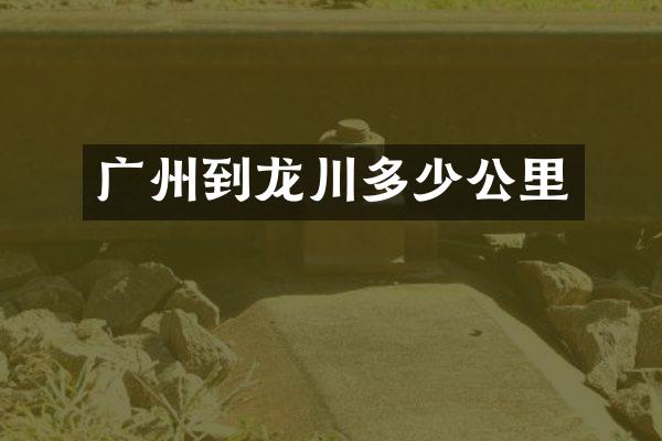 广州到龙川多少公里