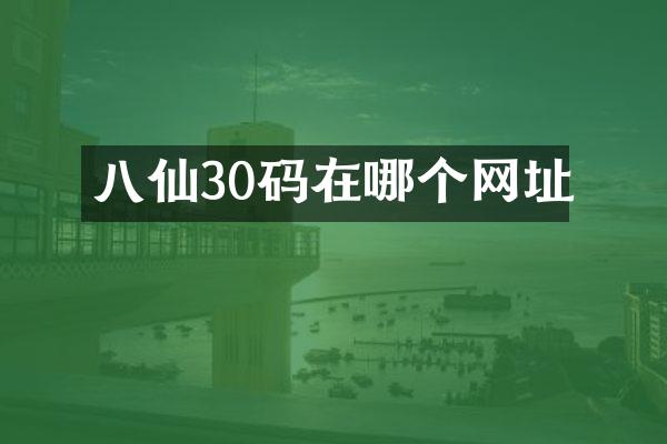 八仙30码在哪个网址