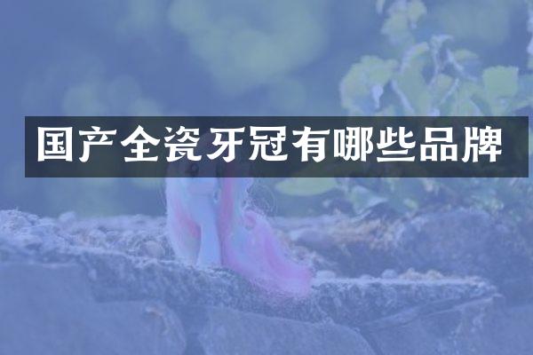 国产全瓷牙冠有哪些品牌