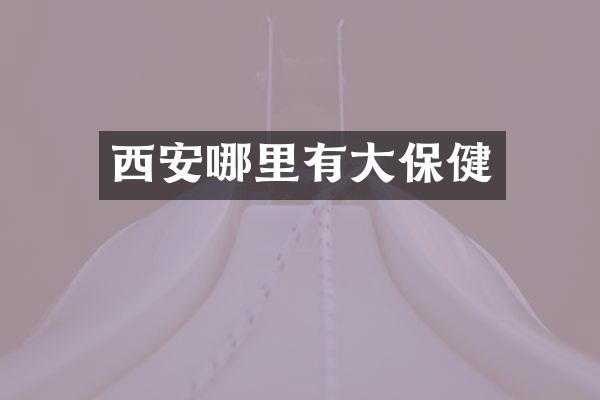 西安哪里有大保健